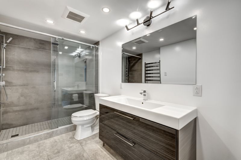 Open-Plan Bathroom Layout